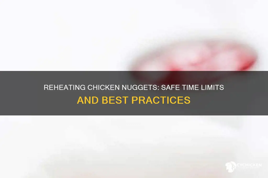 how long in over reheat chicken nuggets