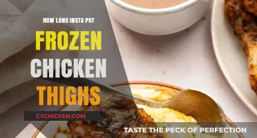 Perfectly Cooked Frozen Chicken Thighs in Your Insta Pot: Timing Tips