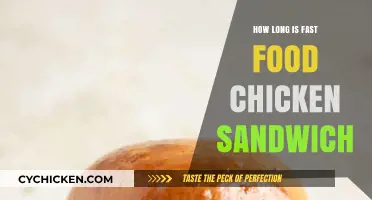 Fast Food Chicken Sandwich Sizes: How Long is Too Long?