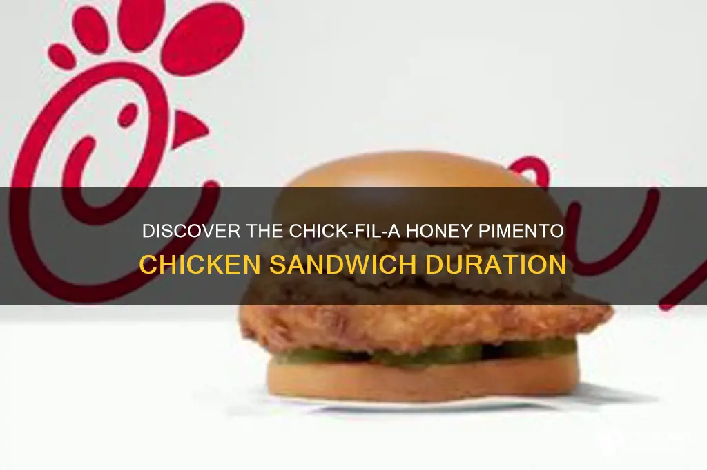 how long is the honey pimento chick fil a sandwich