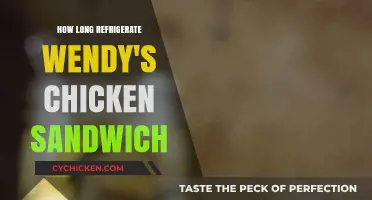Wendy's Chicken Sandwich: Optimal Refrigeration Time for Freshness