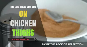 Perfect Chicken Thighs: Ideal Rub Duration for Maximum Flavor