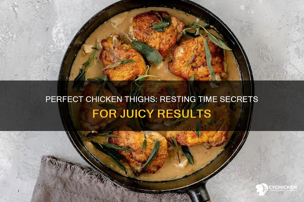 how long should chicken thighs rest