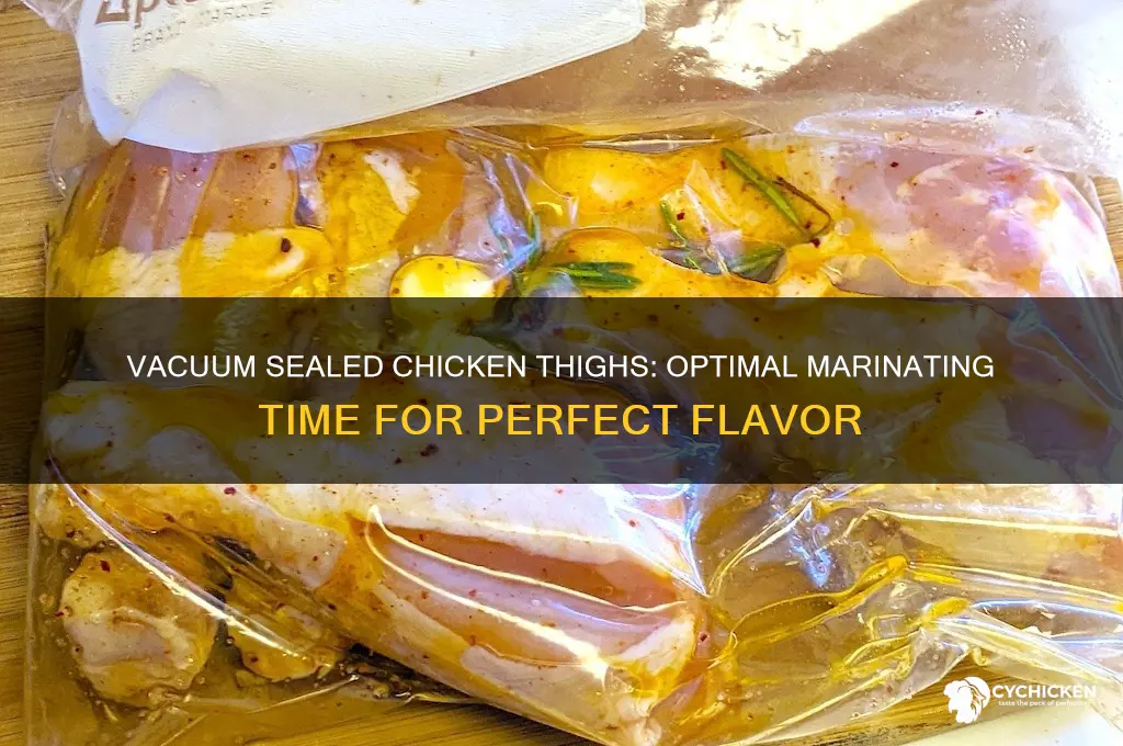 how long should i marinate chicken thighs in vacuum sealer