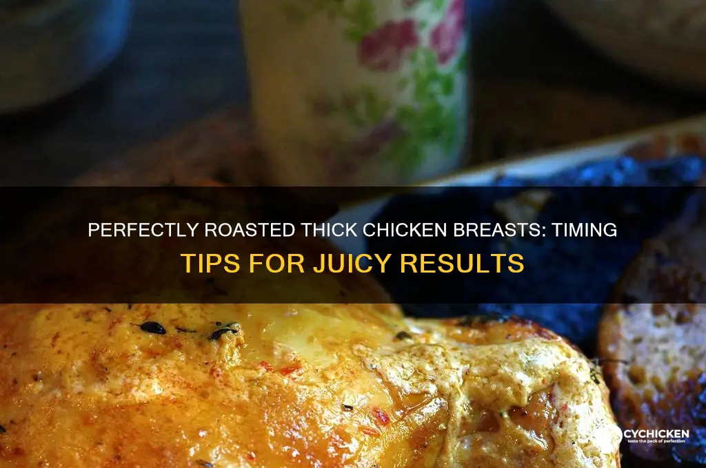 how long should i roast thick chicken breat
