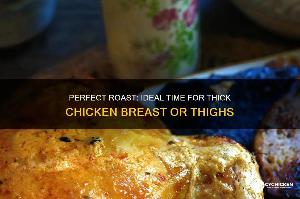 how long should i roast thick chicken