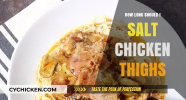 Perfectly Seasoned Chicken Thighs: Optimal Salting Time for Juicy Results