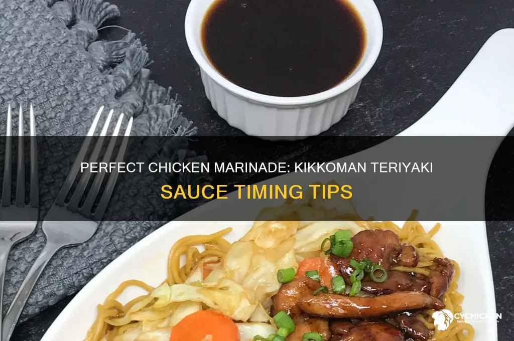 how long should you marinate chicken in kikkoman teriyaki sauce