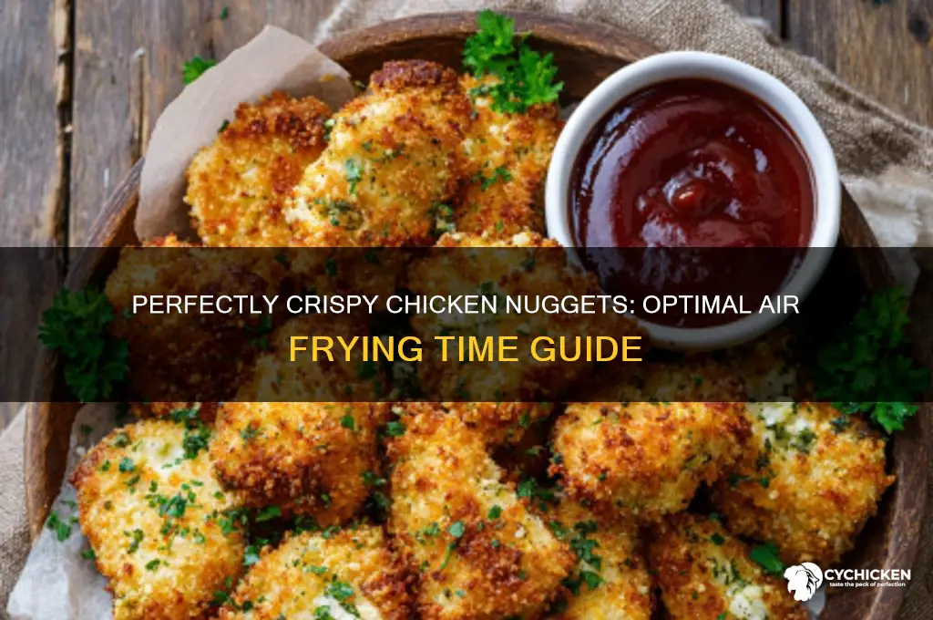 how long to air chicken nuggets