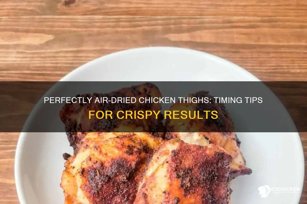 how long to air dry chicken thighs