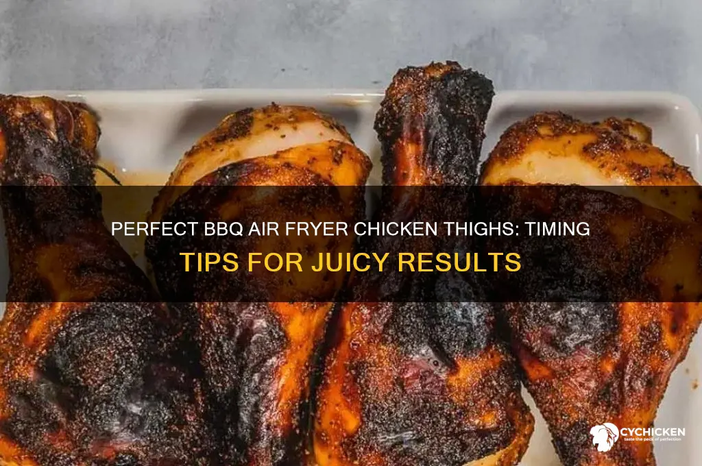 how long to air fry chicken thighs bbq