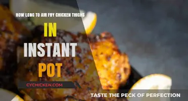 Perfect Air Fryer Chicken Thighs: Instant Pot Cooking Time Guide