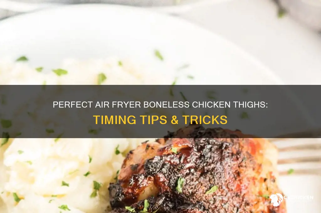 how long to airfry boneless skinless chicken thighs