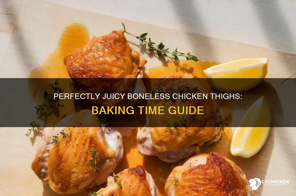 how long to bakeboneless chicken thighs