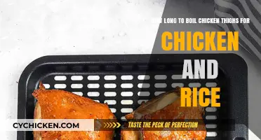 Perfectly Cooked Chicken Thighs for Chicken and Rice: Boiling Time Guide