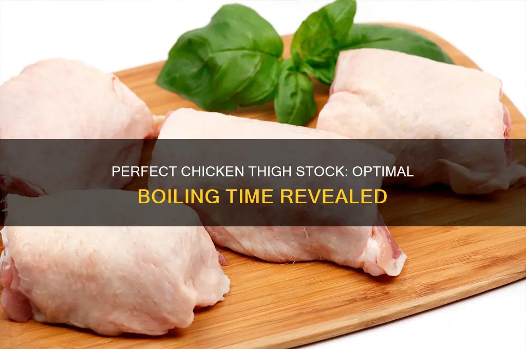 how long to boil chicken thighs for stock
