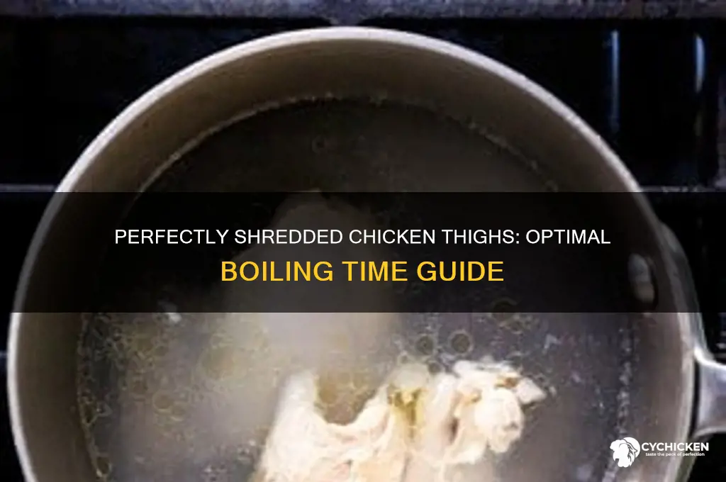 how long to boil chicken thighs to shred
