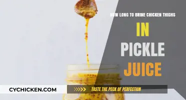 Perfect Pickle Juice Brine Time for Juicy Chicken Thighs