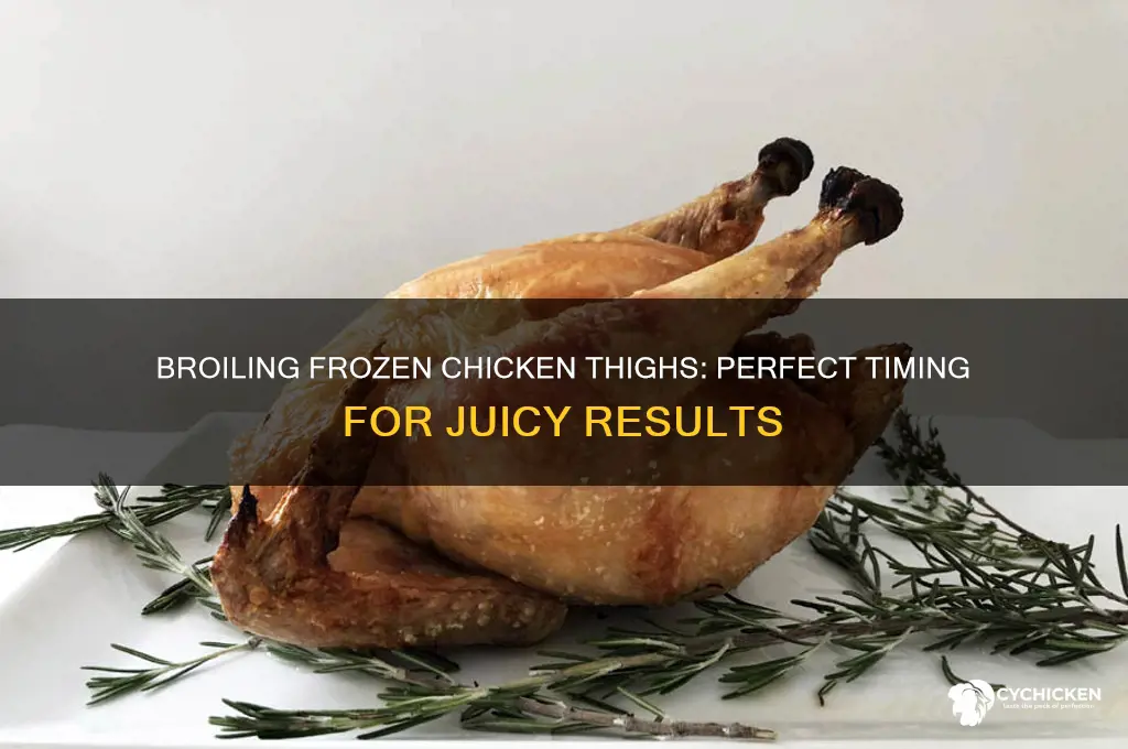 how long to broil frozen chicken thighs