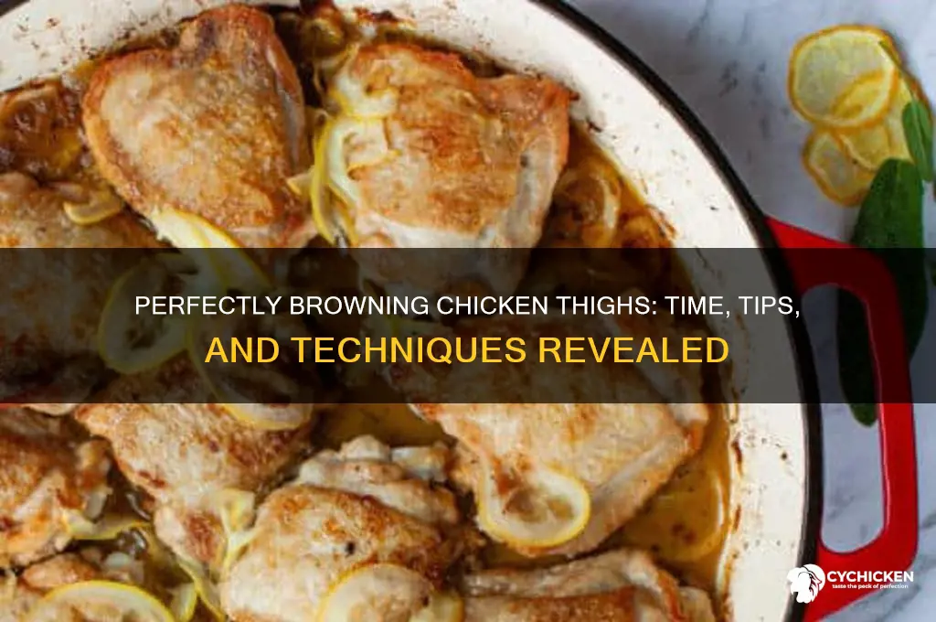 how long to brown chicken thighs