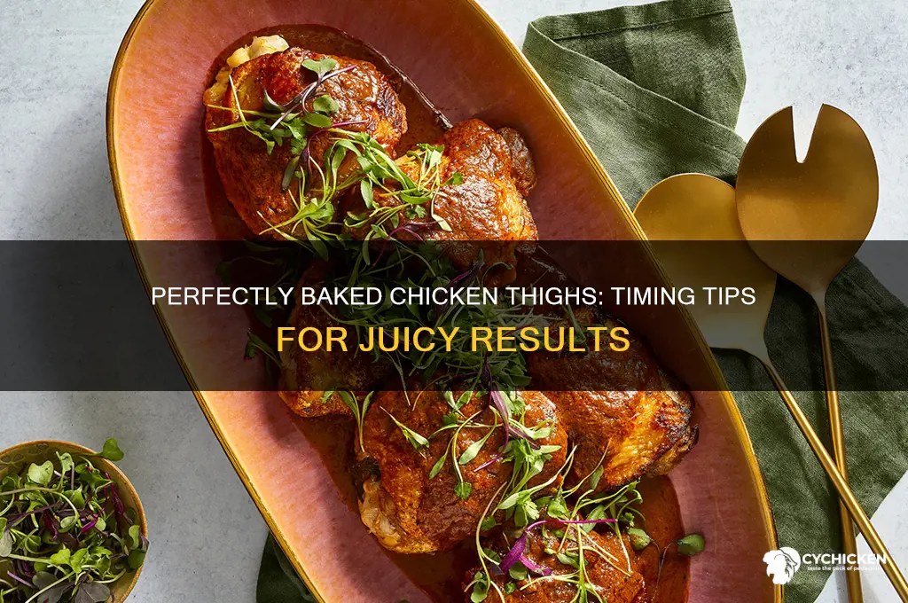 how long to bske chicken thighs