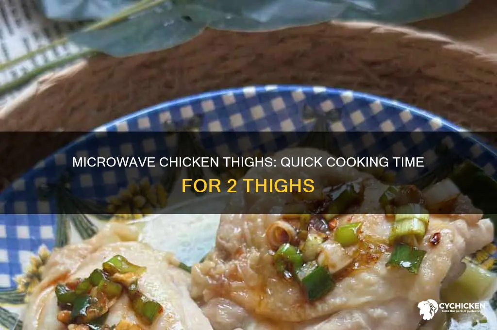 how long to cook 2 chicken thighs in microwave