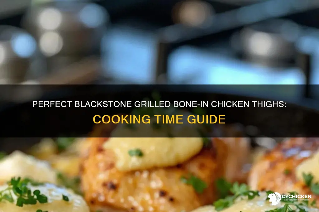 how long to cook bone in chicken thighs on blackstone