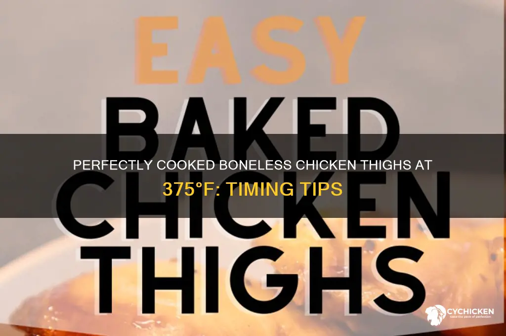 how long to cook boneles chicken thighs at 375
