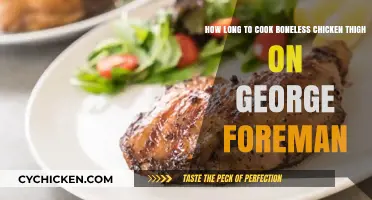 Perfectly Cooked Boneless Chicken Thighs on George Foreman Grill