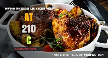 Perfectly Cooked Boneless Chicken Thighs at 210°C: Timing Tips
