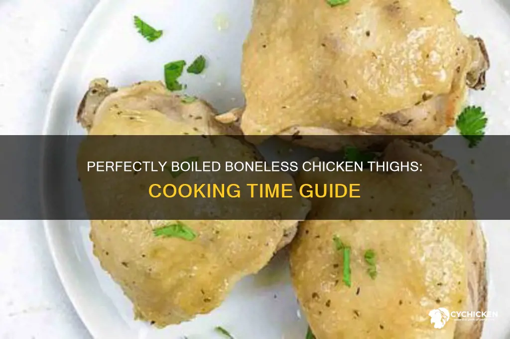 how long to cook boneless chicken thighs boil