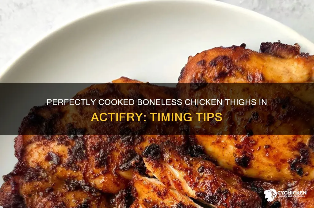 how long to cook boneless chicken thighs in actifry