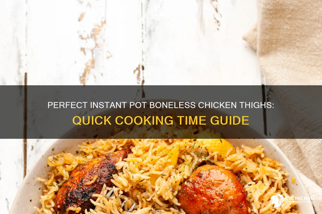 how long to cook boneless chicken thighs instant pot