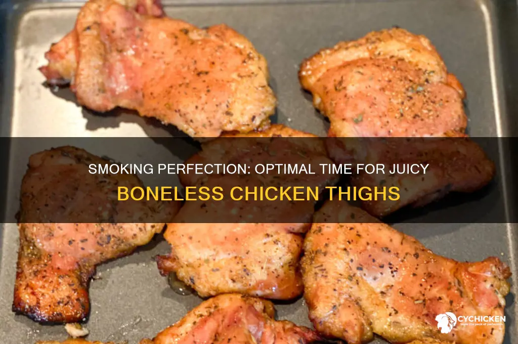 how long to cook boneless chicken thighs on smoker