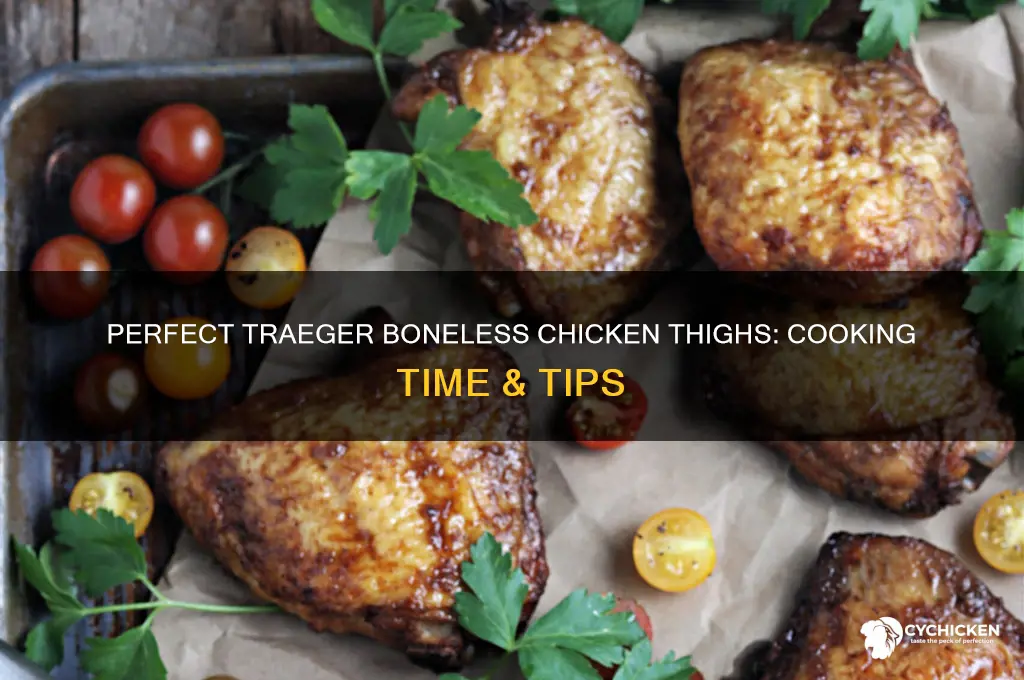 how long to cook boneless chicken thighs on the traeger