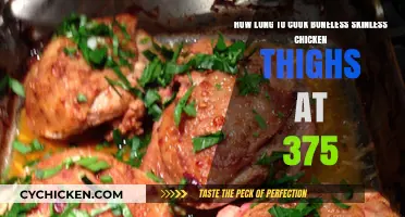 Perfectly Cooked Boneless Chicken Thighs at 375°F: Timing Guide