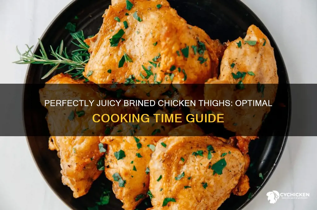 how long to cook brined chicken thighs