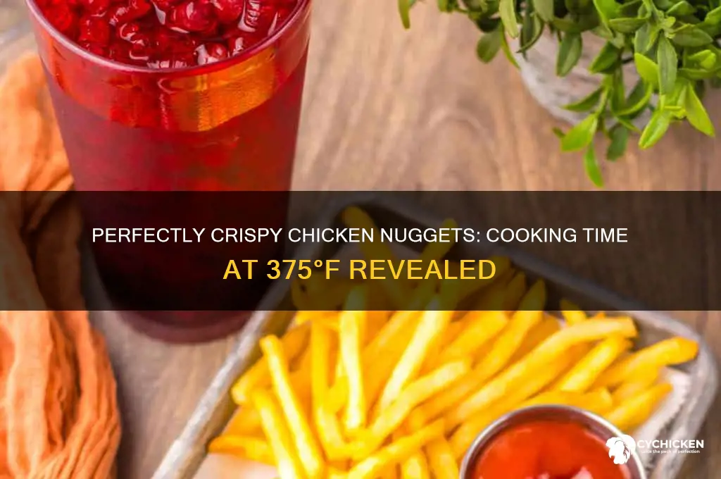 how long to cook chicken nuggets 375