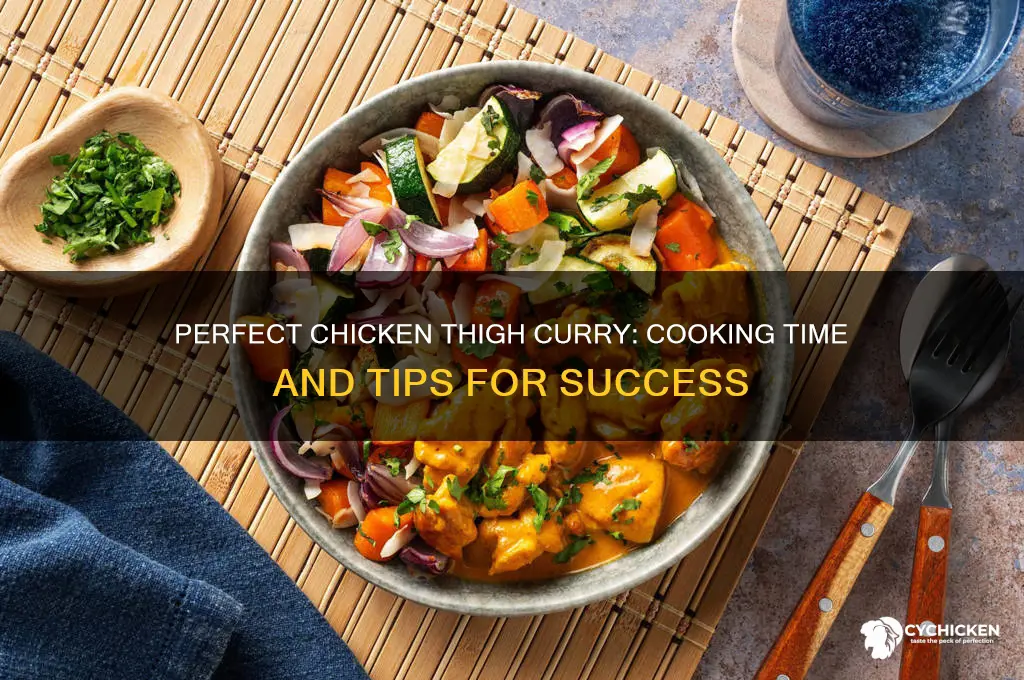 how long to cook chicken thigh curry