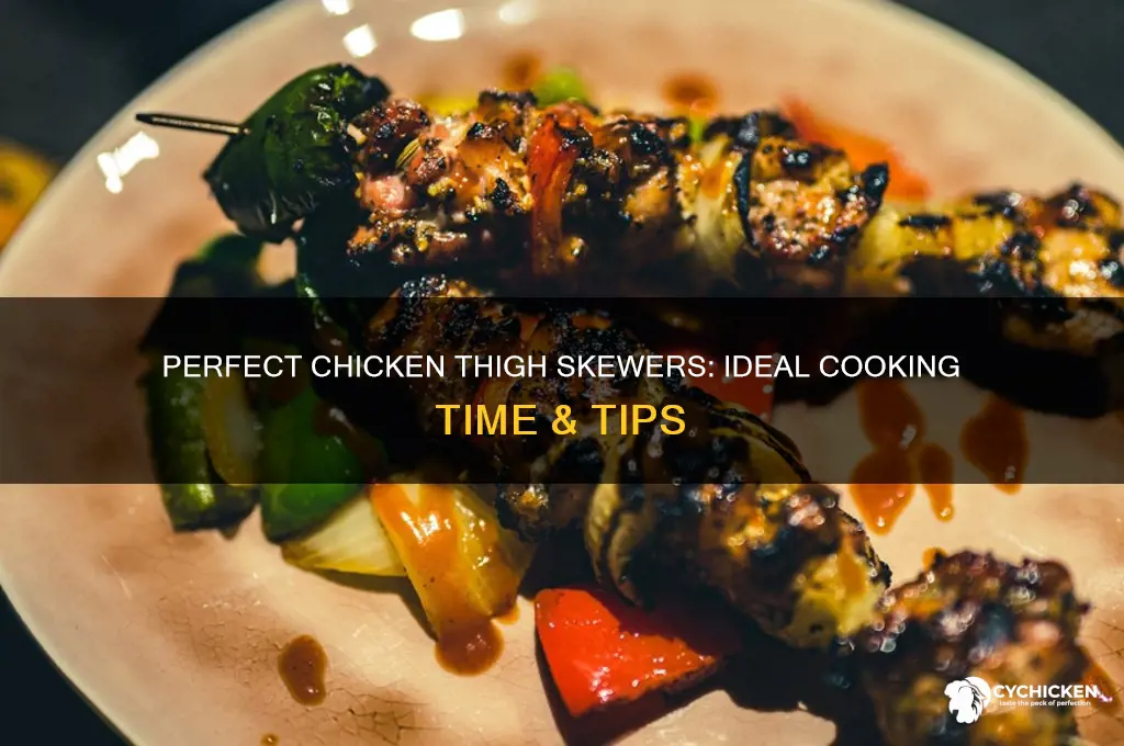 how long to cook chicken thigh skewers