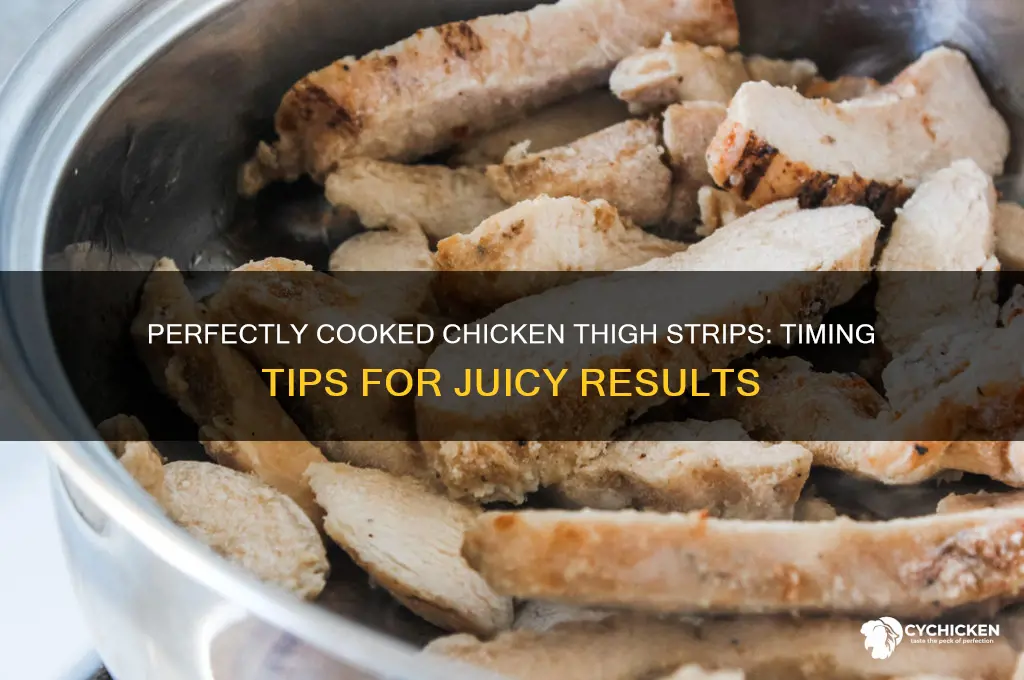 how long to cook chicken thigh strips