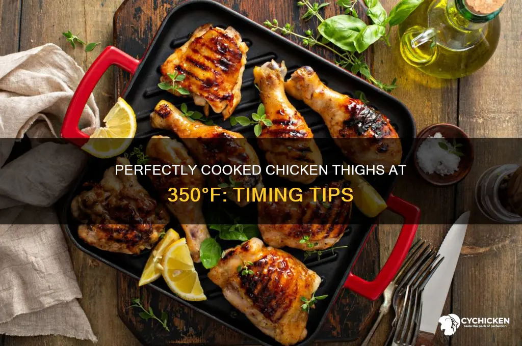 how long to cook chicken thighs 350 degree