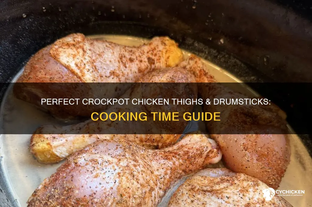 how long to cook chicken thighs and drumsticks in crockpot