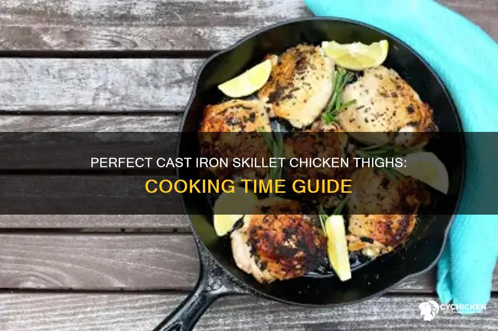 how long to cook chicken thighs cast iron skillet