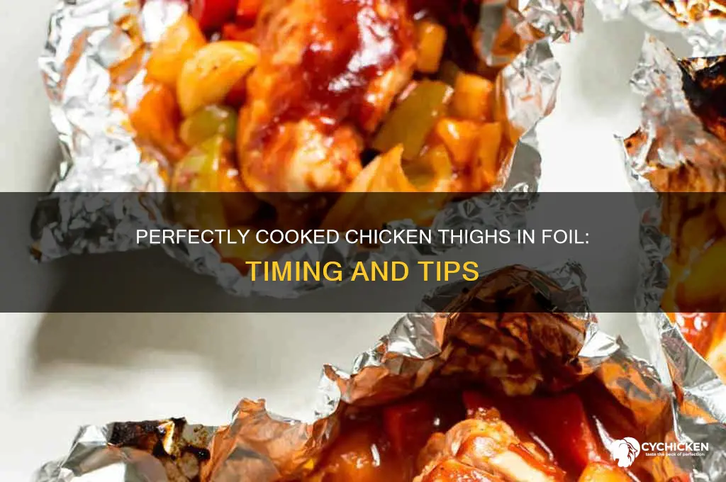 how long to cook chicken thighs in foil