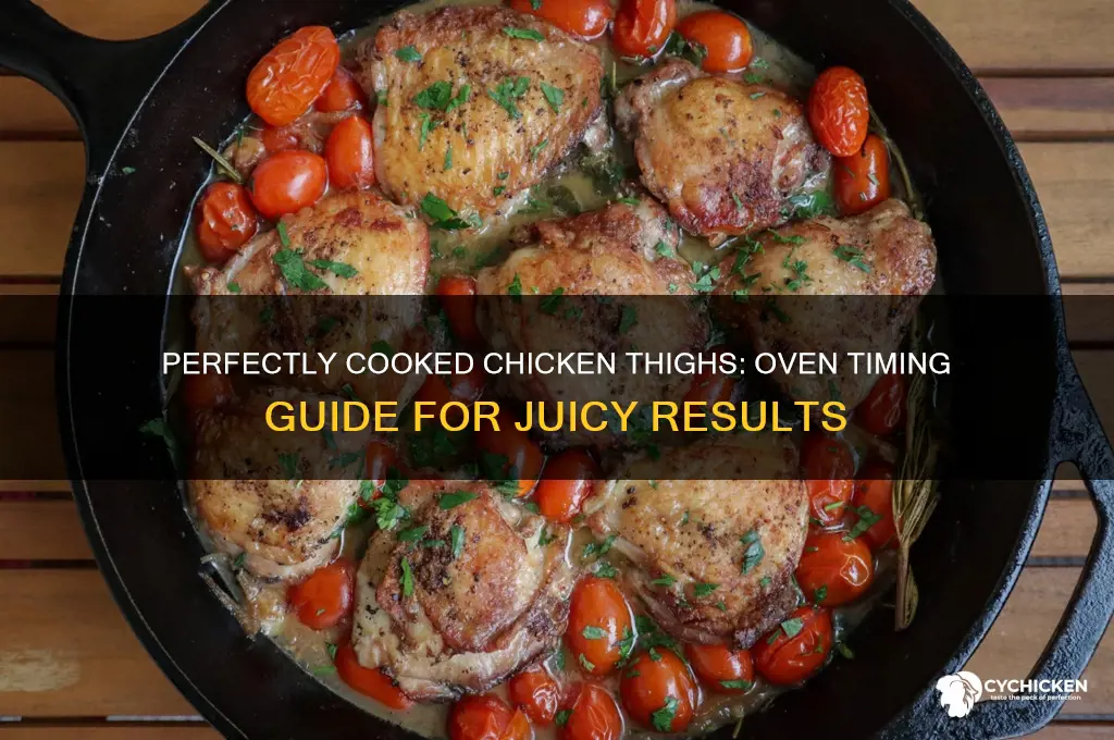 how long to cook chicken thighs in iven
