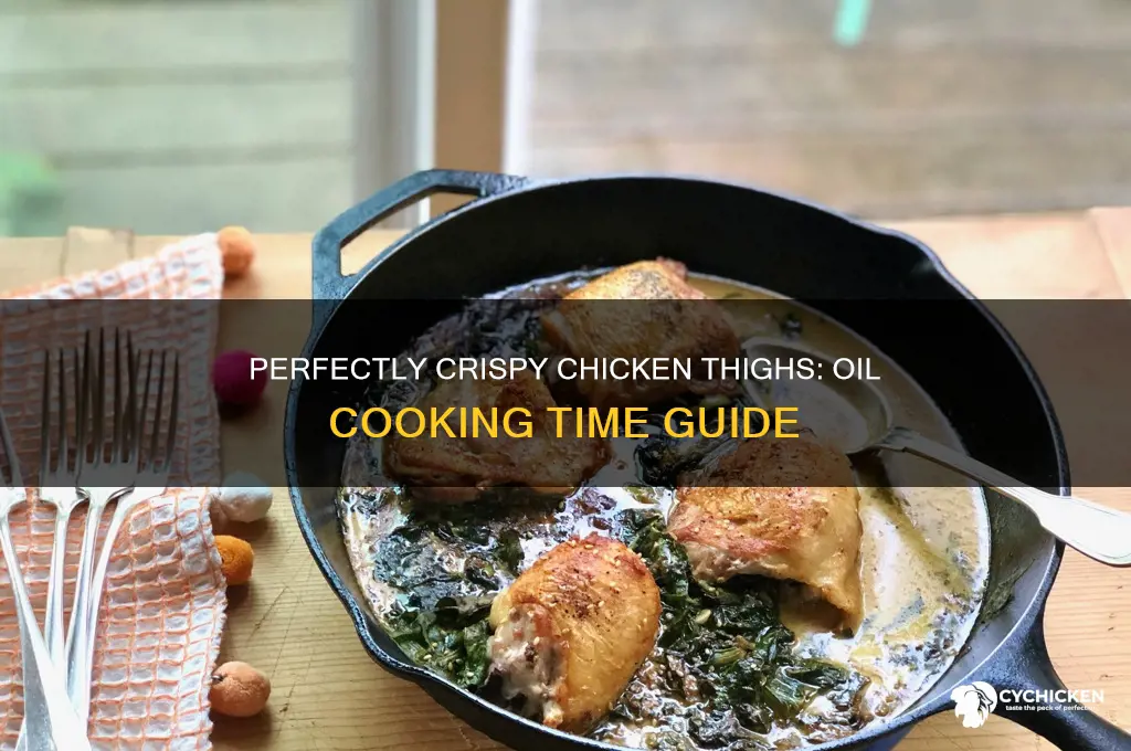 how long to cook chicken thighs in oil