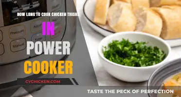 Perfectly Cooked Chicken Thighs in Your Power Cooker: Timing Tips