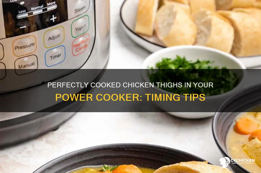 how long to cook chicken thighs in power cooker