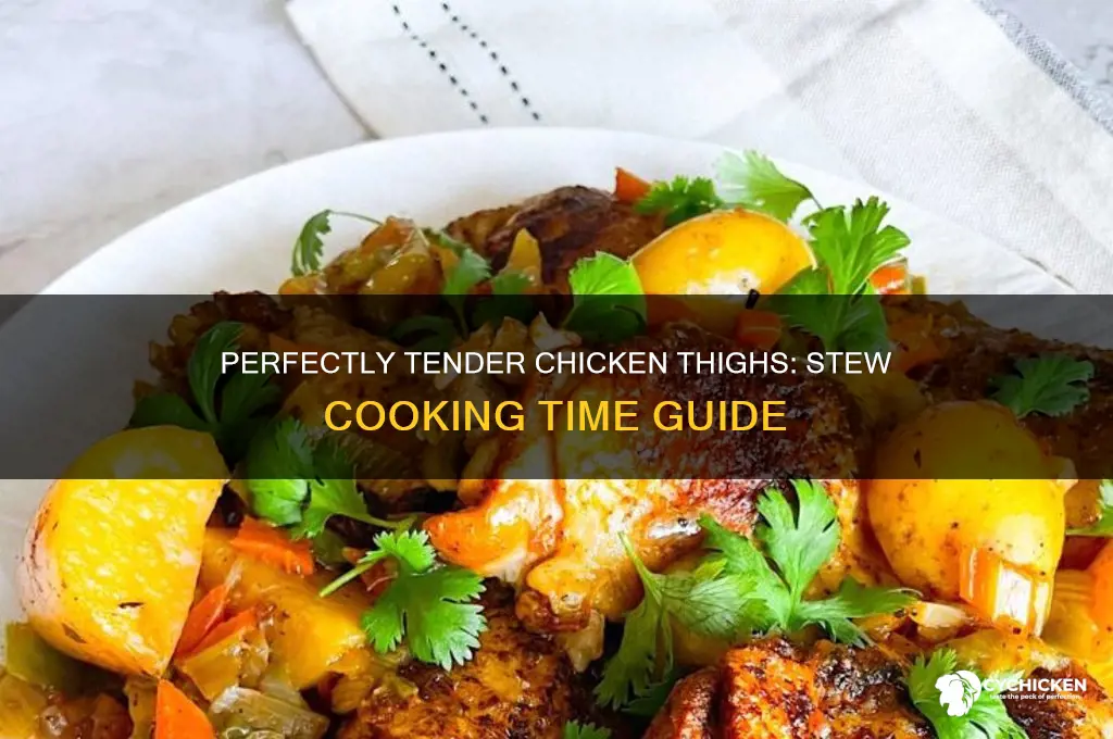 how long to cook chicken thighs in stew